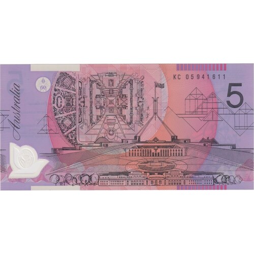 2005 $5 Note McFarlane/Henry KC05 Last Prefix R220cL Uncirculated