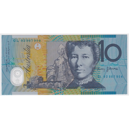 2002 $10 Note MacFarlane/Henry GL02 Last Prefix R320aL Uncirculated