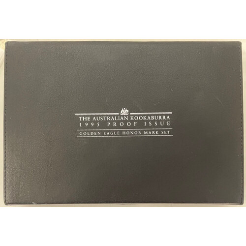 1995 Silver Proof Two Coin Set (10oz 2oz) Golden Eagle with Nugget