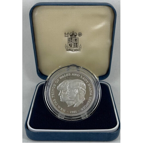 Great Britain 1981 Silver Proof Crown Charles and Diana