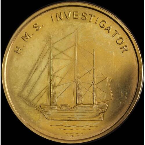 1974 Gold Medallion Matthew Flinders / HMS Investigator