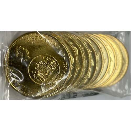 2016 Mint Bag of 10 Uncirculated 1 Dollar Coins Changeover