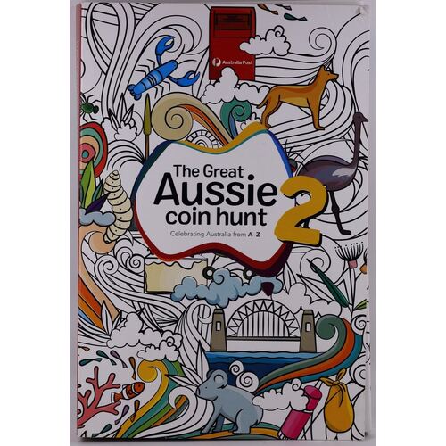 2021 1 Dollar Coin Set The Great Aussie Coin Hunt #2 in Folder