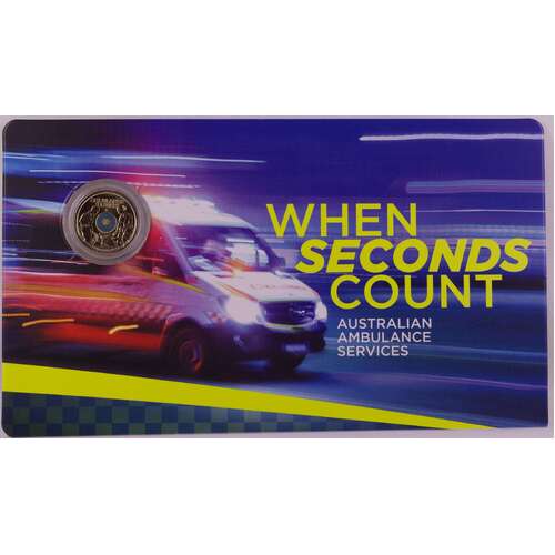 2021 Coloured 2 Dollar Uncirculated Coin Ambulance Services C Mintmark
