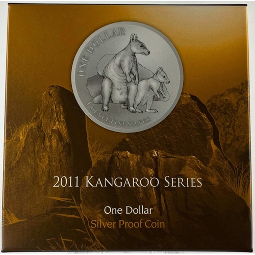 2011 Silver 1 Dollar Proof Allied Rock Wallaby