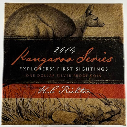 2014 Silver 1 Dollar Proof Explorers First Sightings - HL Richter