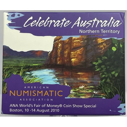 2010 Silver 1 Ounce Proof Coin Celebrate Australia - Northern Territory