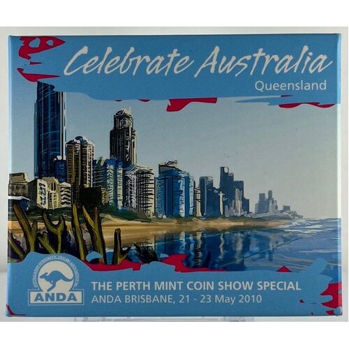 2010 Silver 1 Ounce Proof Coin Celebrate Australia - Queensland