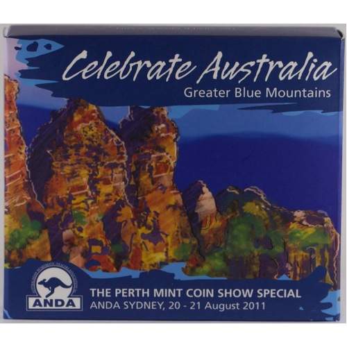 2011 Silver 1 Ounce Proof Coins Celebrate Australia Greater Blue Mountains
