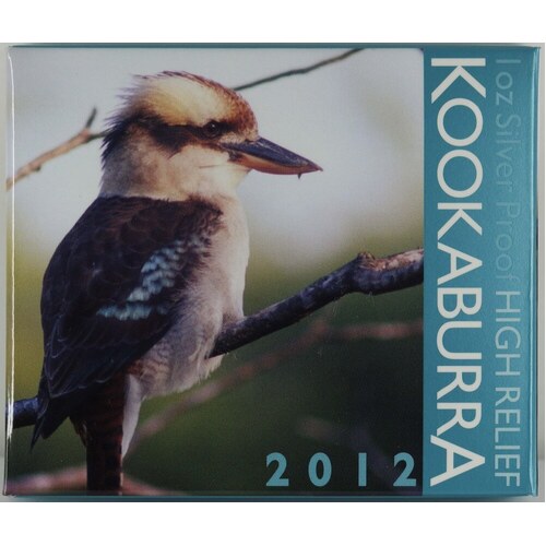 2012 Silver 1oz High Relief Proof Coin Kookaburra