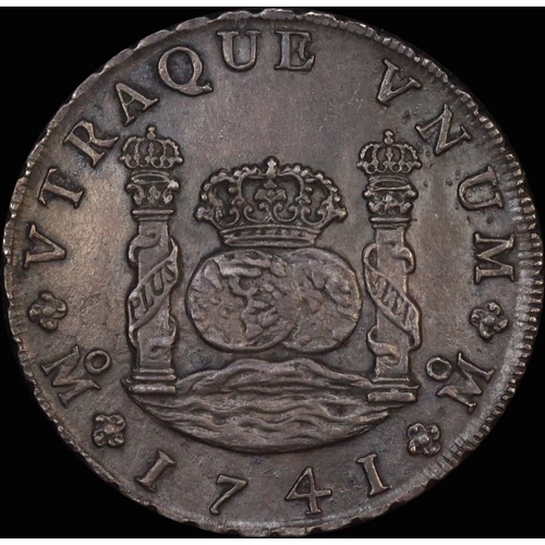 Mexico 1741 Silver 8 Reales Pillar Dollar KM# 103 about Unc