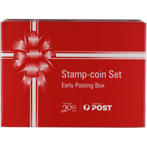 2009 Silver 1/2oz Proof Coin Early Posting Box Stamp-Coin Set