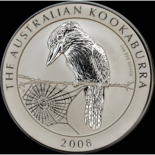 2008 Silver 1 Ounce Uncirrculated Coin Kookaburra