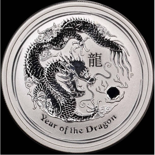 2012 Silver 1/2 Ounce Uncirculated Coin Lunar Year of the Dragon