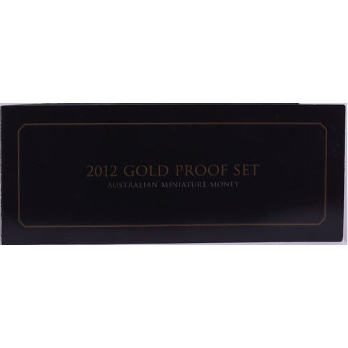 2012 Gold Proof Coin Set Miniature Money