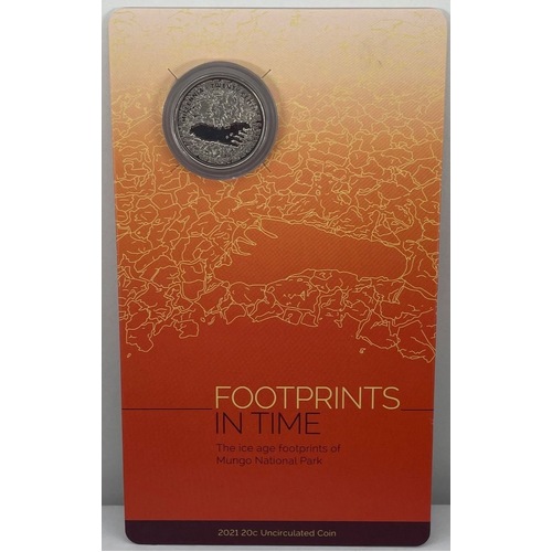 2021 20 Cent Uncirculated Coin Footprints in Time