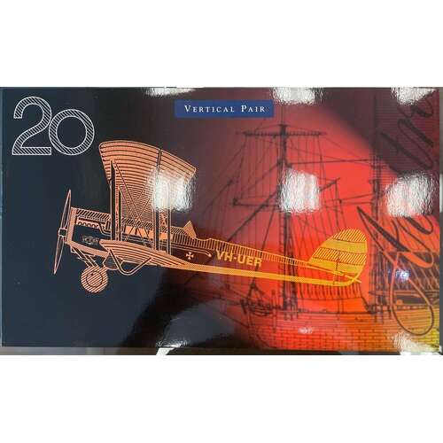 1998 20 Dollars Uncut Vertical Pair Deluxe Black Serials