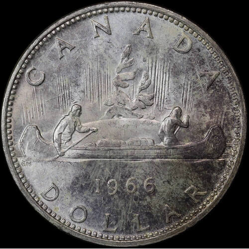 Canada 1966 Silver 1 Dollar KM#54 Choice Uncirculated