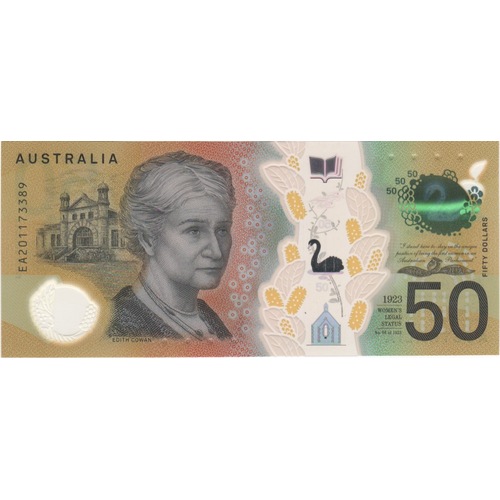 2020 $50 Note Lowe / Gaetjens EA20 Last Prefix R528L Uncirculated