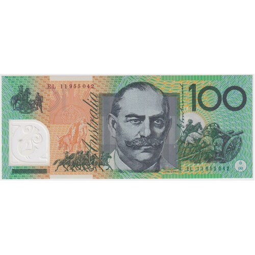 2011 $100 Note MacFarlane/Evans EL11 Last Prefix R621cL Uncirculated