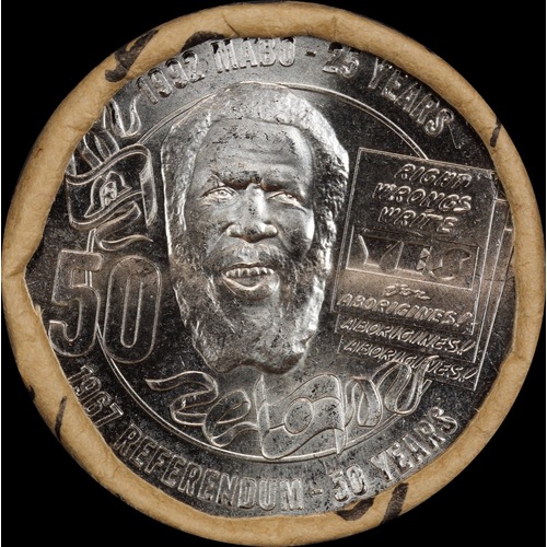 2017 50 Cent Mint Roll Eddie Mabo 50 Years