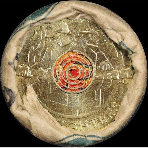 2020 2 Dollar Security Roll Firefighter Heads / Tails