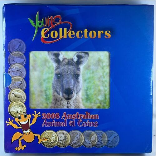 2008 1 Dollar 12 Coin Set Young Collectors - Animals