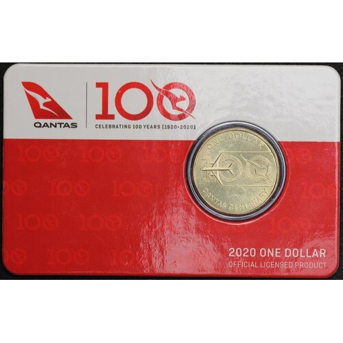 2020 1 Dollar Unc Coin 100 Years of Qantas