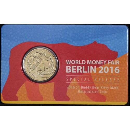 2016 1 Dollar Uncirculated Coin Berlin World Money Fair
