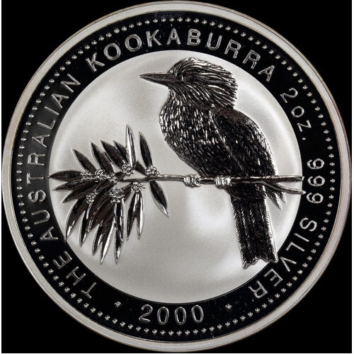 2000 Silver Two Ounce Bullion Coin Kookaburra