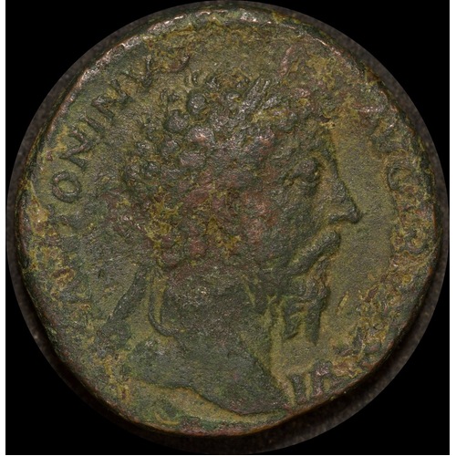Ancient Rome (Imperial) 161-180AD Marcus Aurelius Sestertius RIC III 1037 Fine
