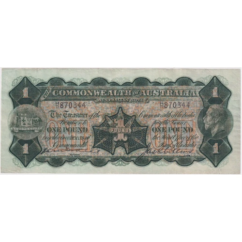 1926 One Pound Kell/Collins R24 Very Fine
