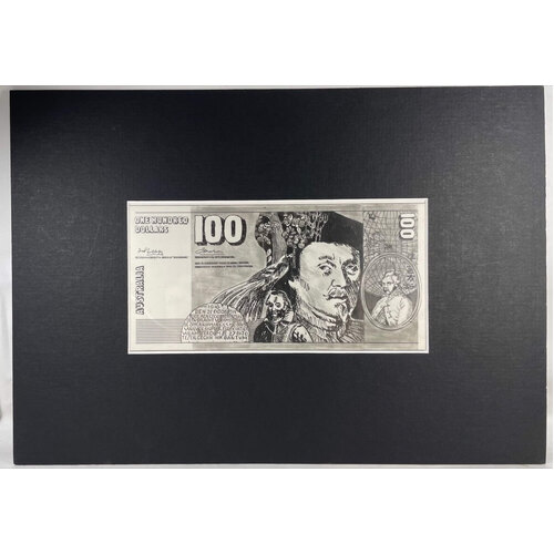 Australia Early Stage Composite Trial 100 Dollar Note Front Design Concept VIII by Max Robinson