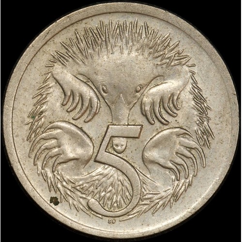 Australia 1972 5 Cent Coin Circulated