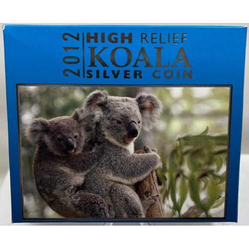 2012 Silver 1 Ounce Proof Coin High Relief Koala