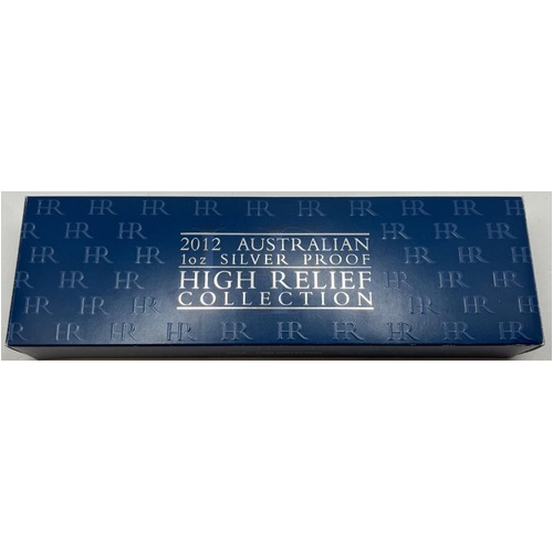 2012 1oz Silver 4 Coin Proof Set High Relief Collection