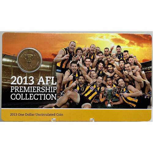2013 One Dollar Coin Uncirculated Hawthorn AFL Premiership