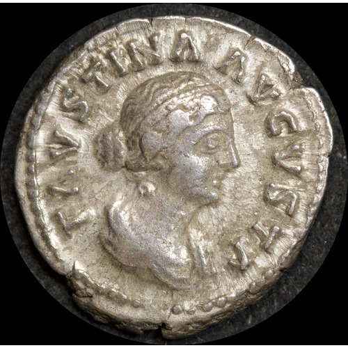 Ancient Rome (Imperial) 161-176AD Faustina II Silver Denarius RIC III 714 Fine