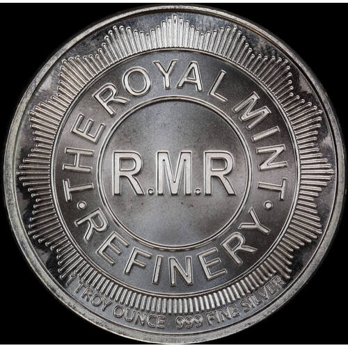 Undated Silver 1oz Medallion The Royal Mint Refinery Unc