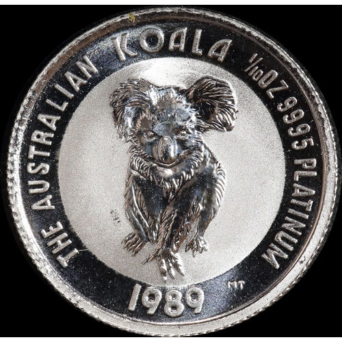 1989 Platinum Tenth Ounce Unc Coin Koala