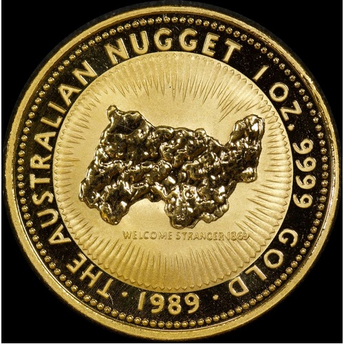 1989 Gold 1oz Uncirculated Coin Welcome Stranger Nugget
