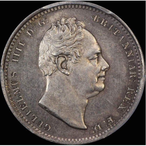 1836 Silver Shilling William IV S#3848 PCGS MS62