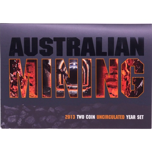 Australia 2013 2 Coin Mint Set - Australian Mining