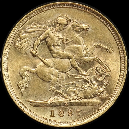 1897 Sydney Veiled Head Half Sovereign good EF