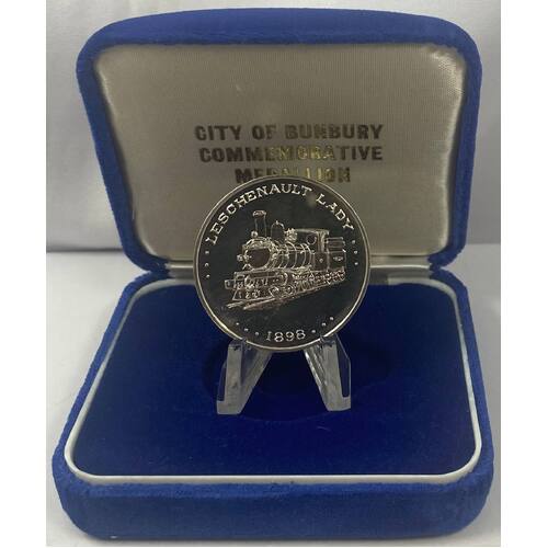 City of Bunbury Silver Medallion 1979 150 Years C#1979/34