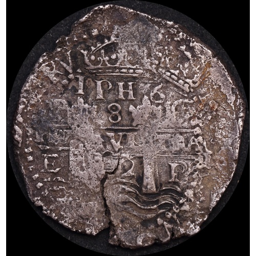 Bolivia 1653 Silver 8 Reales ex Gilt Dragon Shipwreck Fine WAM Cert # 2016