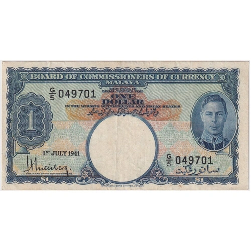 Malaya 1941 1 Dollar P#11 Very Fine