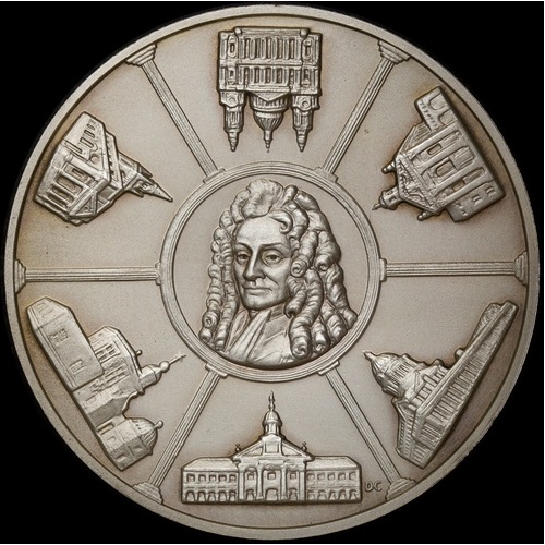 1973 John Pinches Silver Medal Sir Christopher Wren