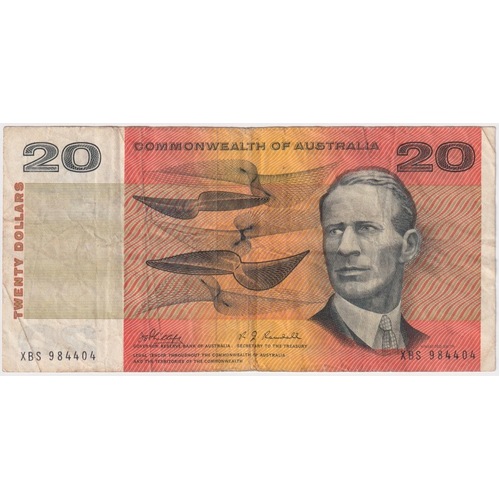 1968 $20 Note Phillips/Randall XBS First Prefix R403F Fine