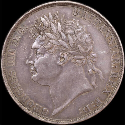 1822 Silver Crown George IV S#3805 good EF